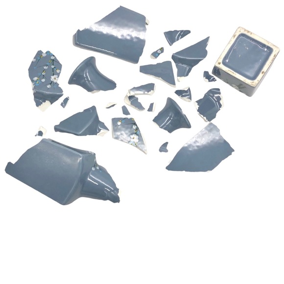 Kintsugi Vase 10” Hand Painted Floral Gold Crack Art Growth Gift Coming Soon! - Picture 7 of 9